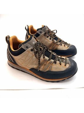 SCARPA Crux Canvas Hiking Climbing Approach Shoes Vibram Mens 8.5 Womens 9.5